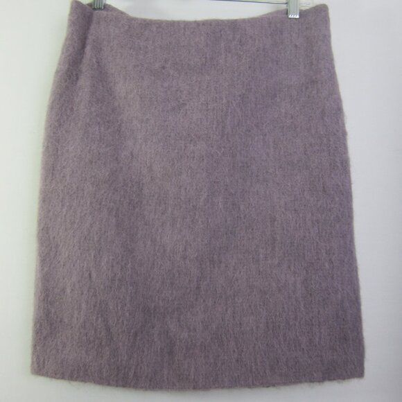 Talbots Women 8  Lavender Purple Alpaca Mohair Wool Two Piece Skirt Blazer Suit - Picture 3 of 14